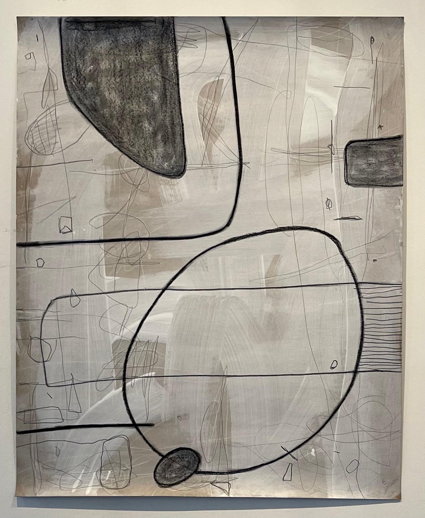 Sans titre n°409, technique mixte sur papier de Murray Duncan - Moderne géométrique abstrait en vente 1