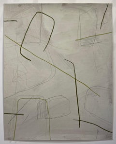 Ohne Titel #502, Mixed Media auf Papier von Murray Duncan – Abstrakte geometrische Moderne, ohne Titel