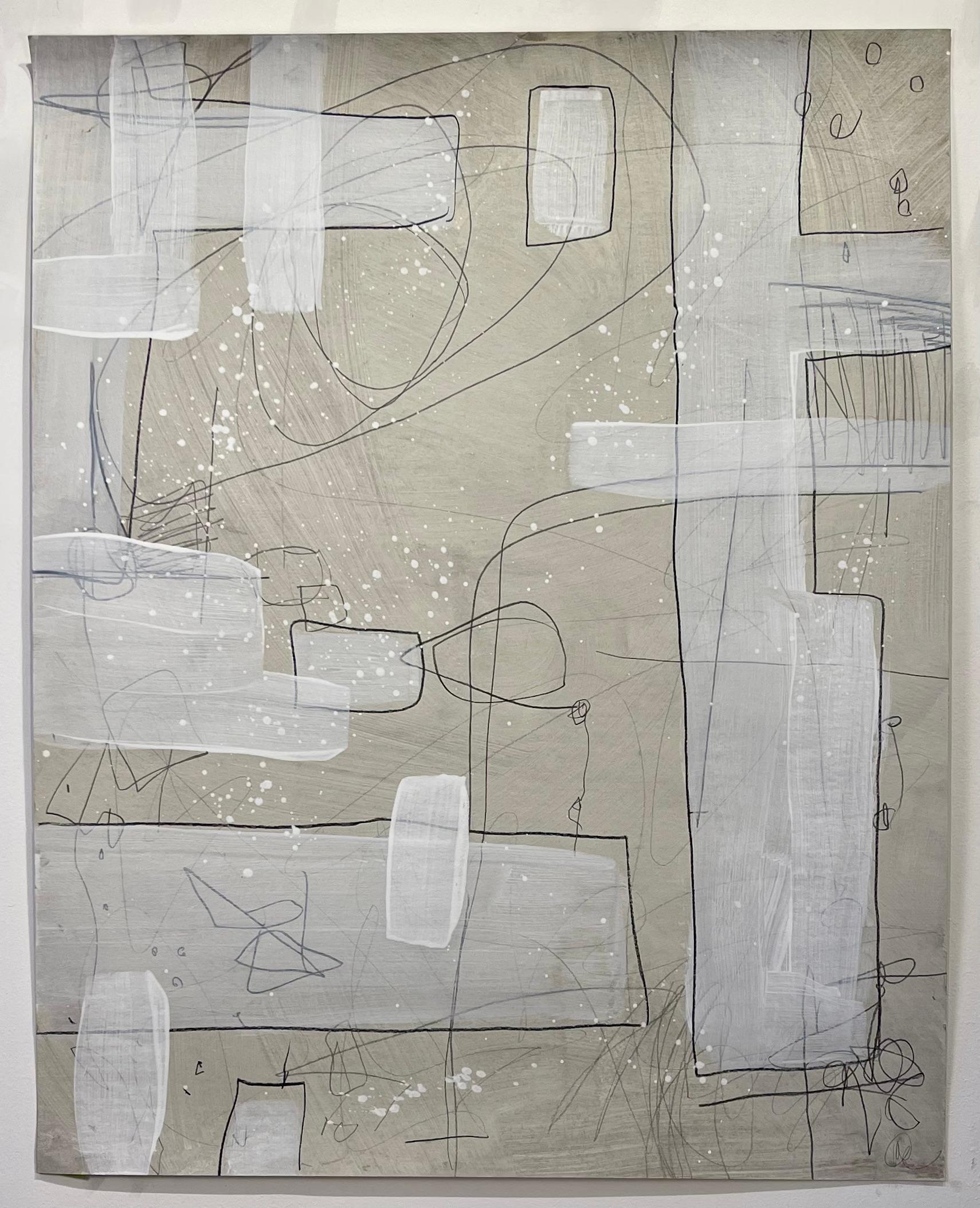 Untitled #503, Mixed Media on Paper by Murray Duncan - Abstract Geometric Modern For Sale 1
