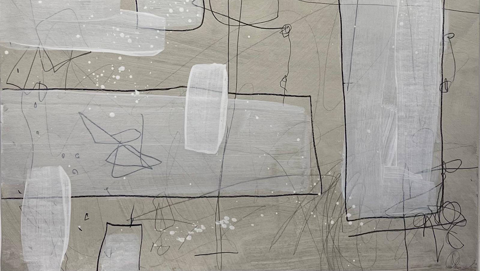 Untitled #503, Mixed Media on Paper by Murray Duncan - Abstract Geometric Modern For Sale 3