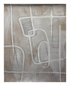 Sans titre n°504, technique mixte sur papier de Murray Duncan - Moderne géométrique abstrait