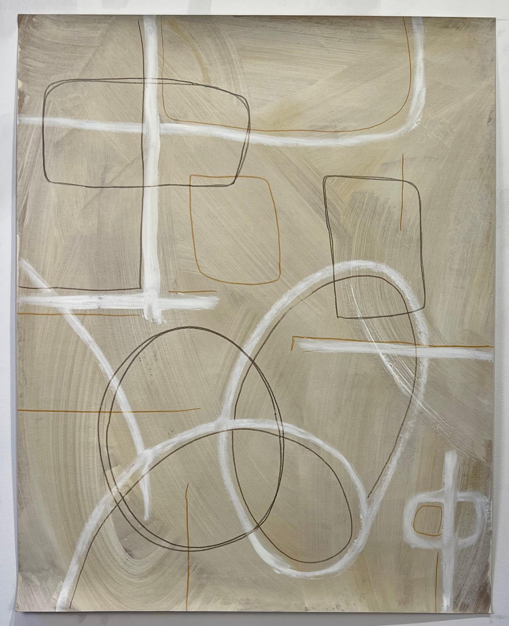 Untitled #505, Mixed Media on Paper by Murray Duncan - Abstract Geometric Modern For Sale 1