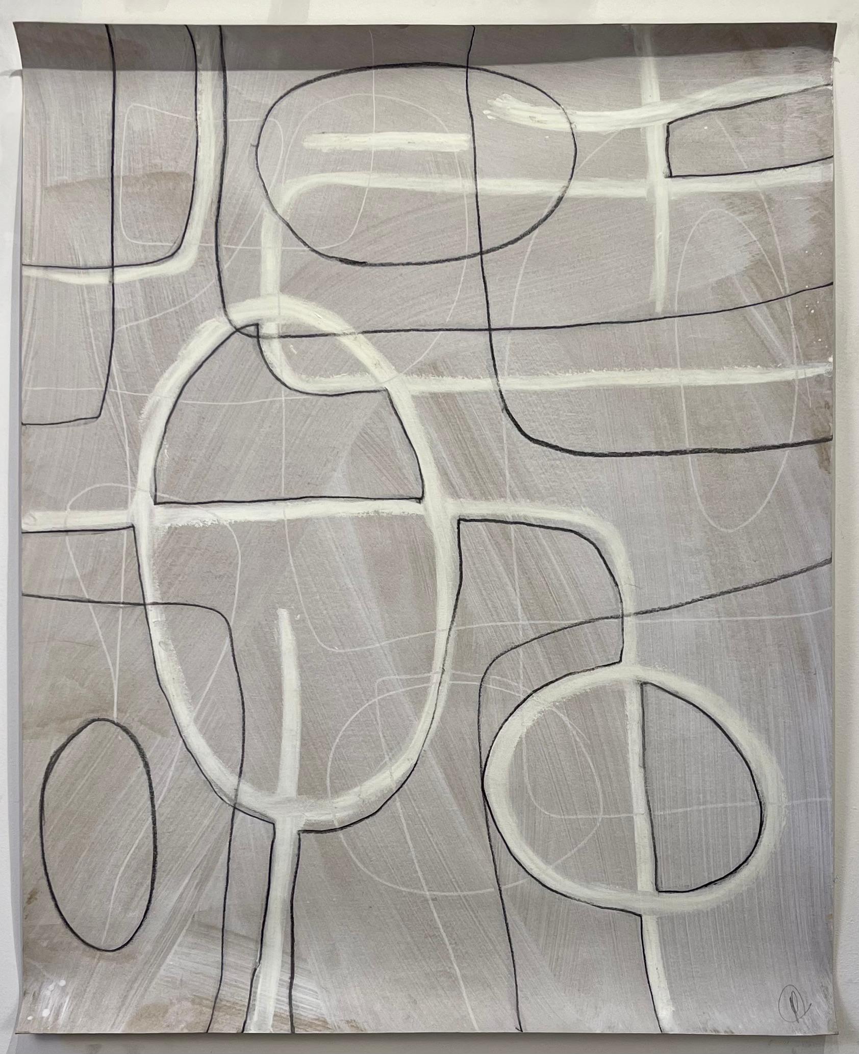 Untitled #506, Mixed Media on Paper by Murray Duncan - Abstract Geometric Modern For Sale 1