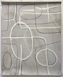 Ohne Titel #506, Mixed Media auf Papier von Murray Duncan – Abstrakte geometrische Moderne, ohne Titel