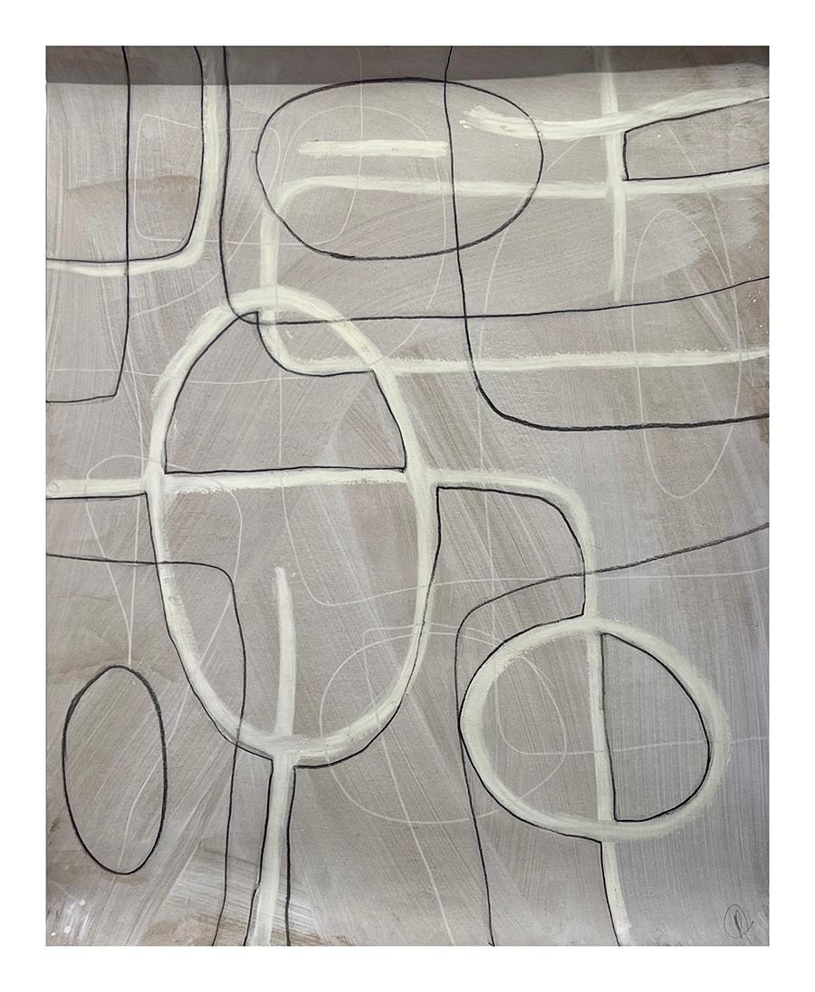 Untitled #506, Mixed Media on Paper by Murray Duncan - Abstract Geometric Modern For Sale 4