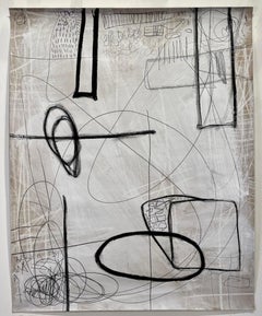 Sin título #509, Técnica mixta sobre papel de Murray Duncan - Abstracto Geométrico Moderno