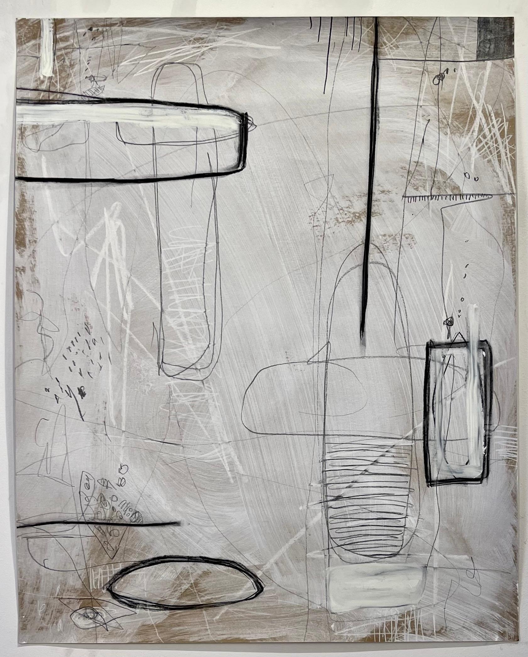 Ohne Titel #510, Mixed Media auf Papier von Murray Duncan – Abstrakte geometrische Moderne, ohne Titel im Angebot 1
