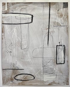 Untitled #510, tecnica mista su carta di Murray Duncan - Astratto geometrico moderno