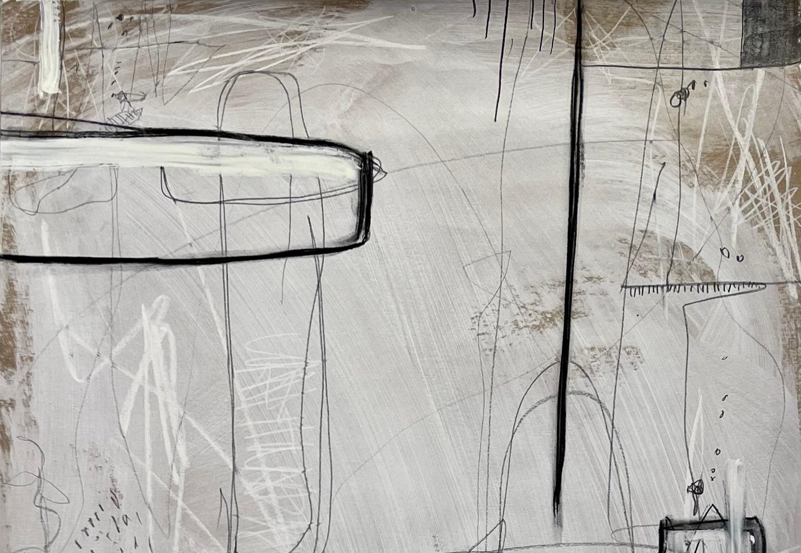 Ohne Titel #510, Mixed Media auf Papier von Murray Duncan – Abstrakte geometrische Moderne, ohne Titel im Angebot 2