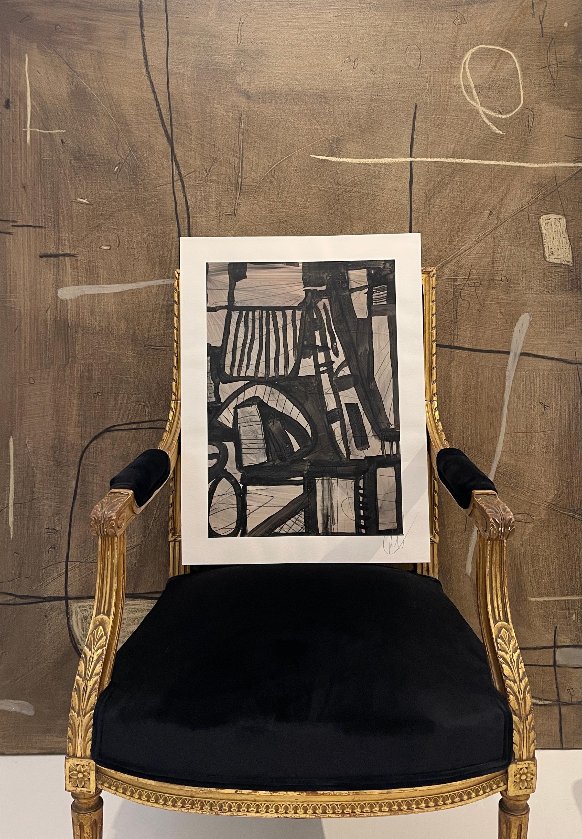 Untitled AP-120 — Mixed Media Work on Paper by Murray Duncan For Sale 4