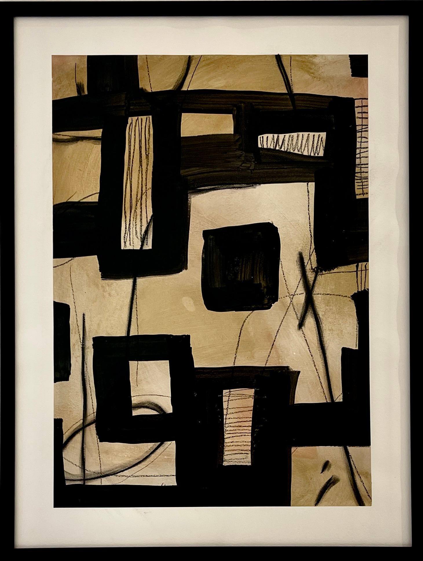 Untitled AP-121 — Mixed Media Work on Paper by Murray Duncan For Sale 1