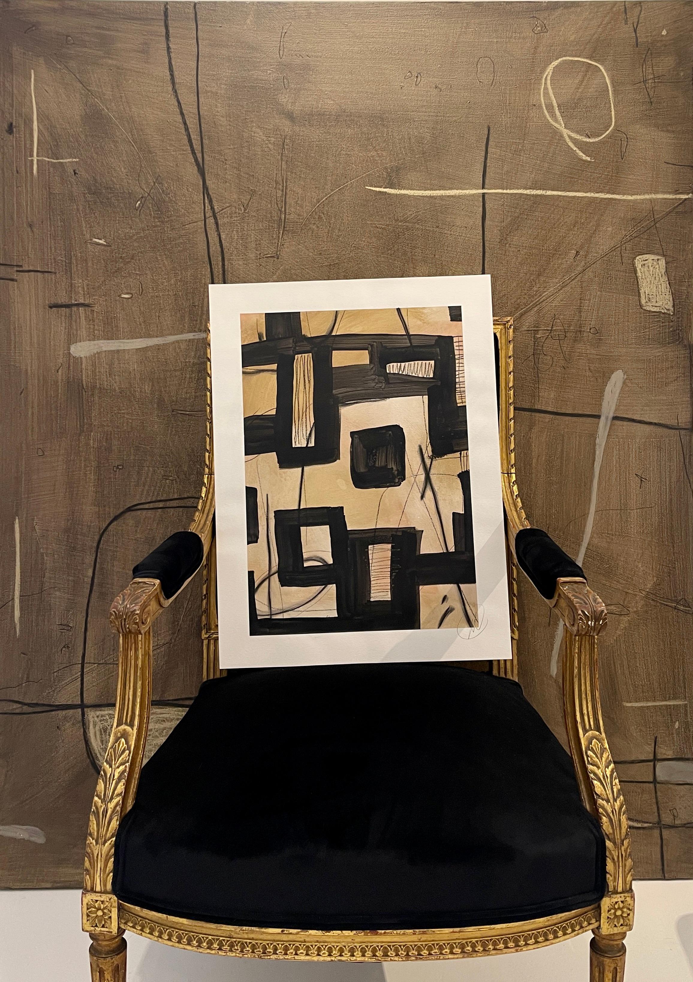 Untitled AP-121 — Mixed Media Work on Paper by Murray Duncan For Sale 2