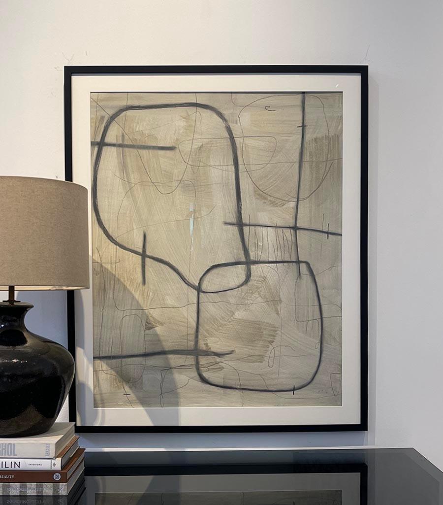 Untitled #SP-201, Mixed Media on Paper by Murray Duncan - Abstract Geometric im Angebot 1