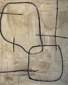 Untitled #SP-201, Mixed Media on Paper by Murray Duncan - Abstract Geometric