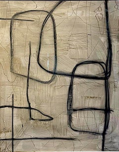 Untitled #SP-202, Mixed Media on Paper by Murray Duncan - Abstract Geometric
