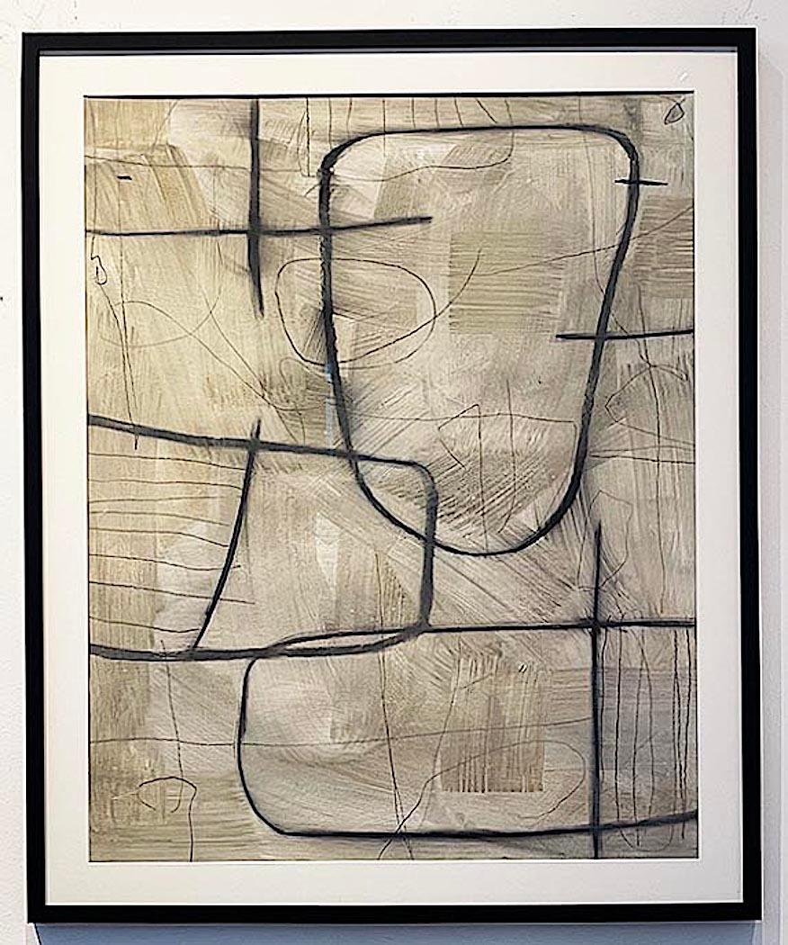Untitled #SP-203, Mixed Media on Paper by Murray Duncan - Abstract Geometric For Sale 1