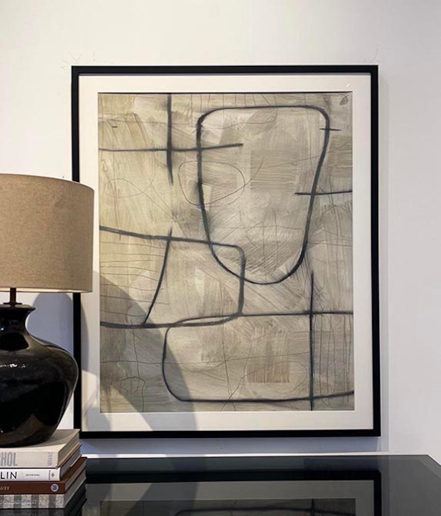 Untitled #SP-203, Mixed Media on Paper by Murray Duncan - Abstract Geometric For Sale 3