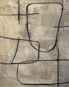 Untitled #SP-203, Mixed Media on Paper by Murray Duncan - Abstract Geometric