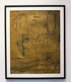 Ohne Titel #SP-205, Mischtechnik auf Papier von Murray Duncan - Abstrakt Geometrisch