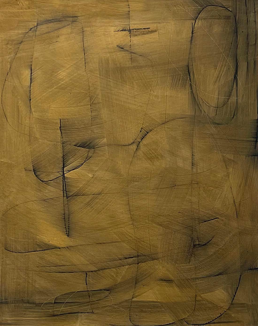 Untitled #SP-205, Mixed Media on Paper by Murray Duncan - Abstract Geometric