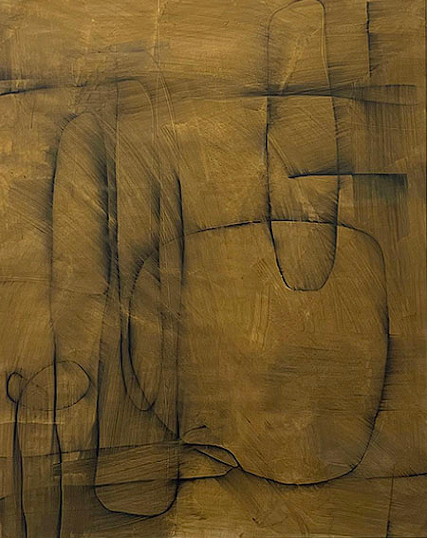 Untitled #SP-208, Mixed Media on Paper by Murray Duncan - Abstract Geometric
