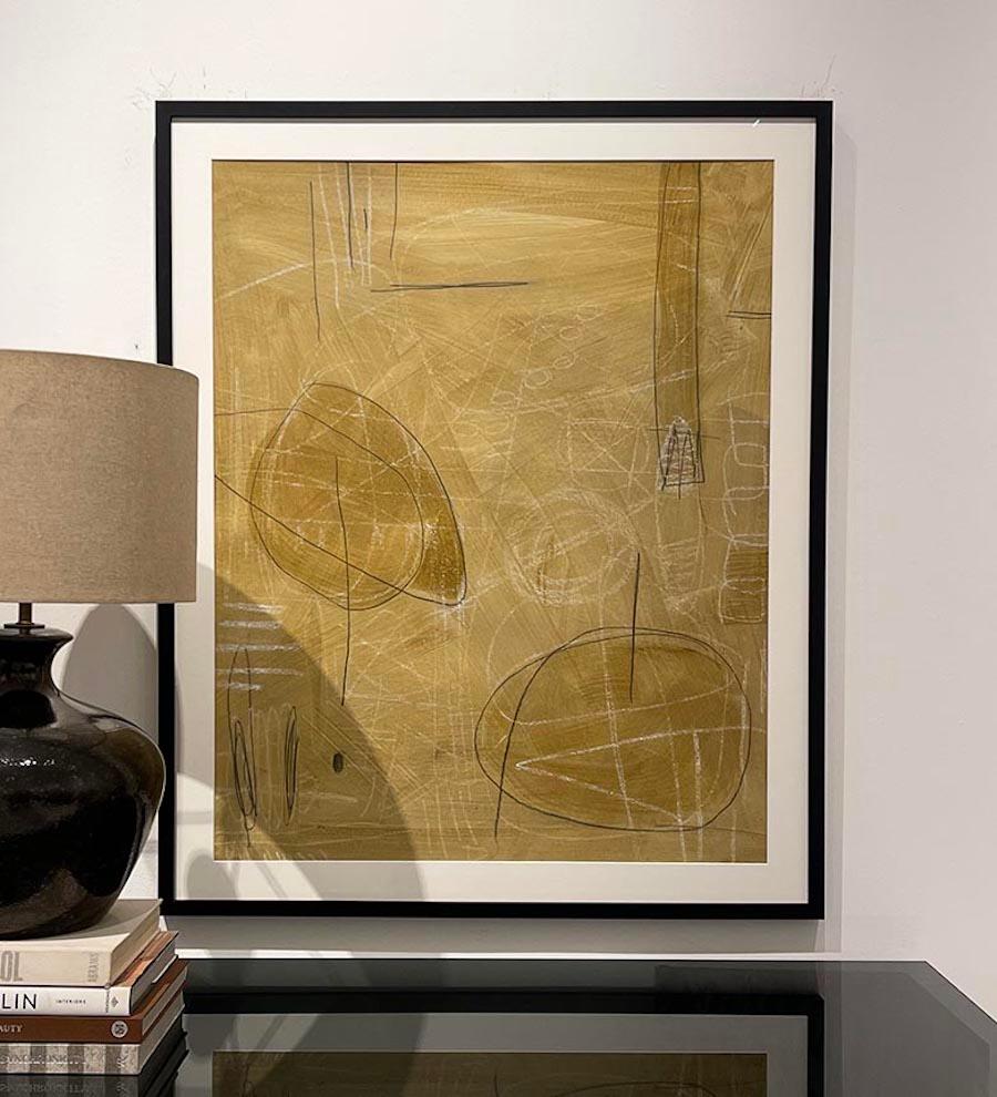 Untitled #SP-219, Mixed Media on Paper by Murray Duncan - Abstract Geometric im Angebot 2