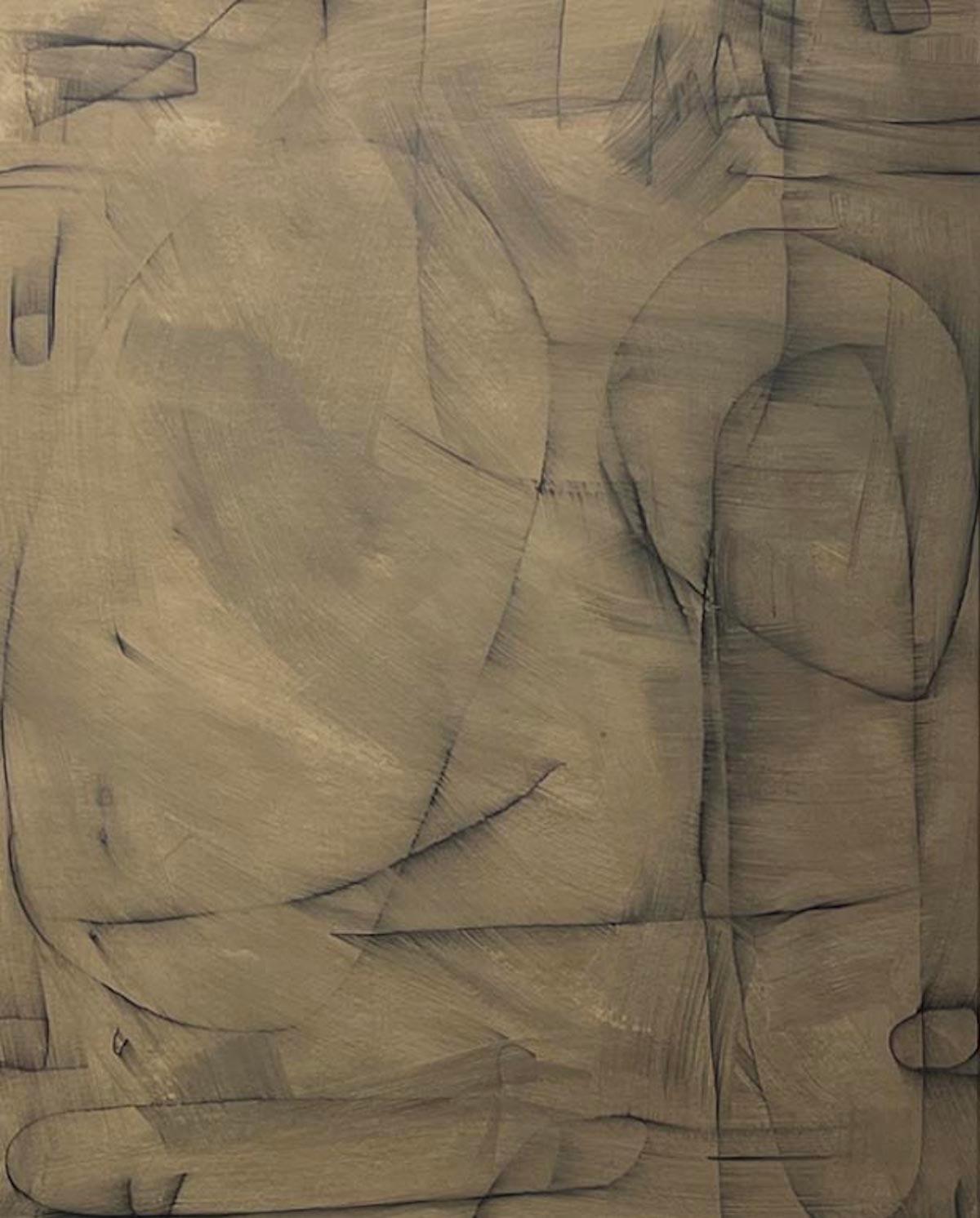 Untitled #SP-222, Mixed Media on Paper by Murray Duncan - Abstract Geometric