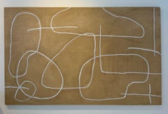 « Coast Lines », 2026, peinture abstraite originale en techniques mixtes de Murray Duncan