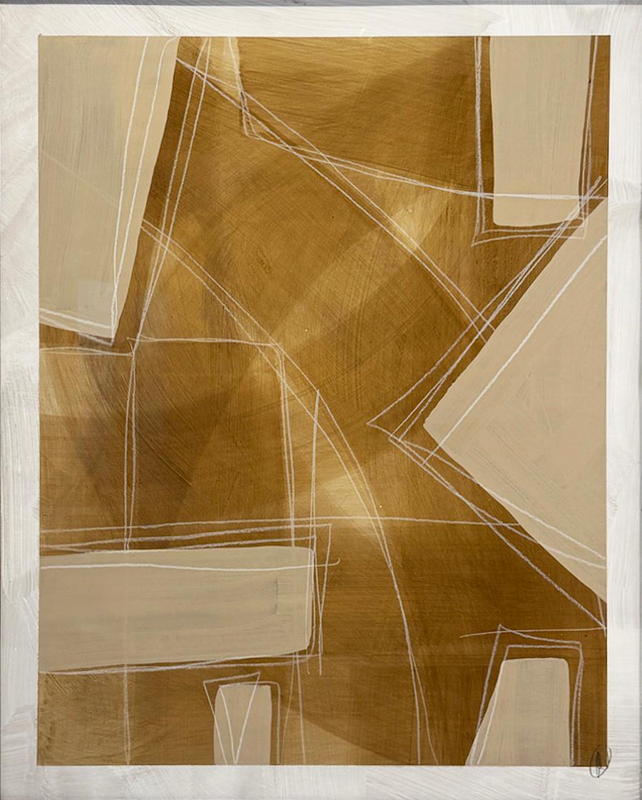 „Crossings IV“, von Murray Duncan, Mischtechnik auf Papier