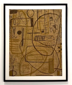 «Field Notes I, 2026», de Murray Duncan, técnica mixta sobre papel