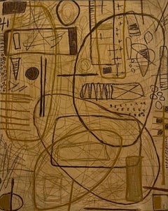 «Field Notes I, 2026», de Murray Duncan, técnica mixta sobre papel