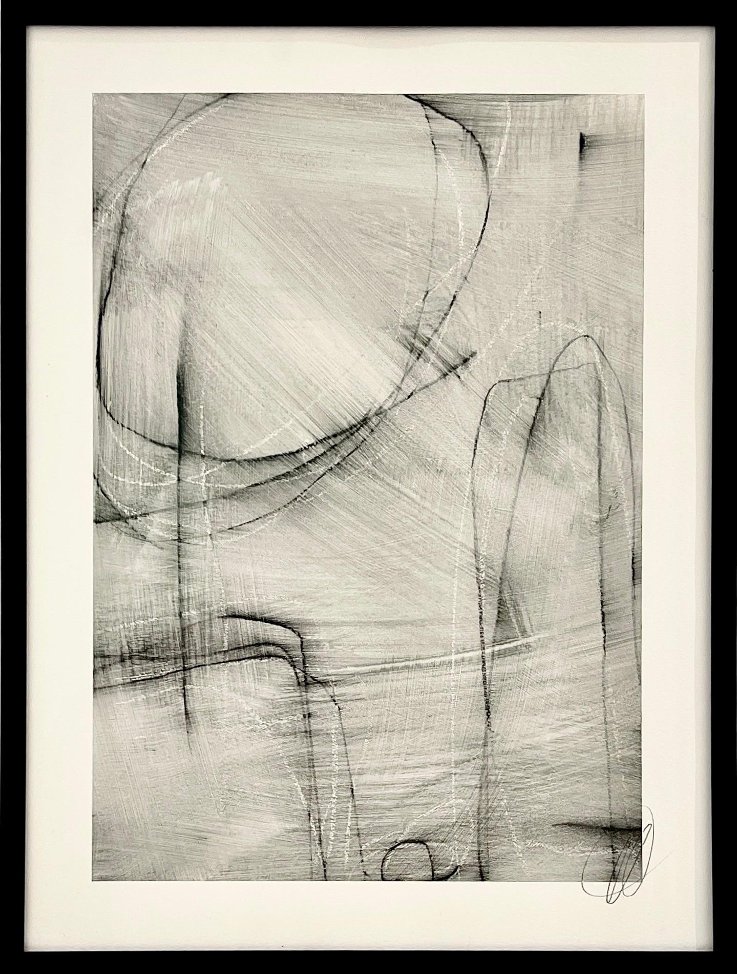 Études de lignes géométriques C.C.C. par Murray Duncan Technique mixte sur papier en vente 1