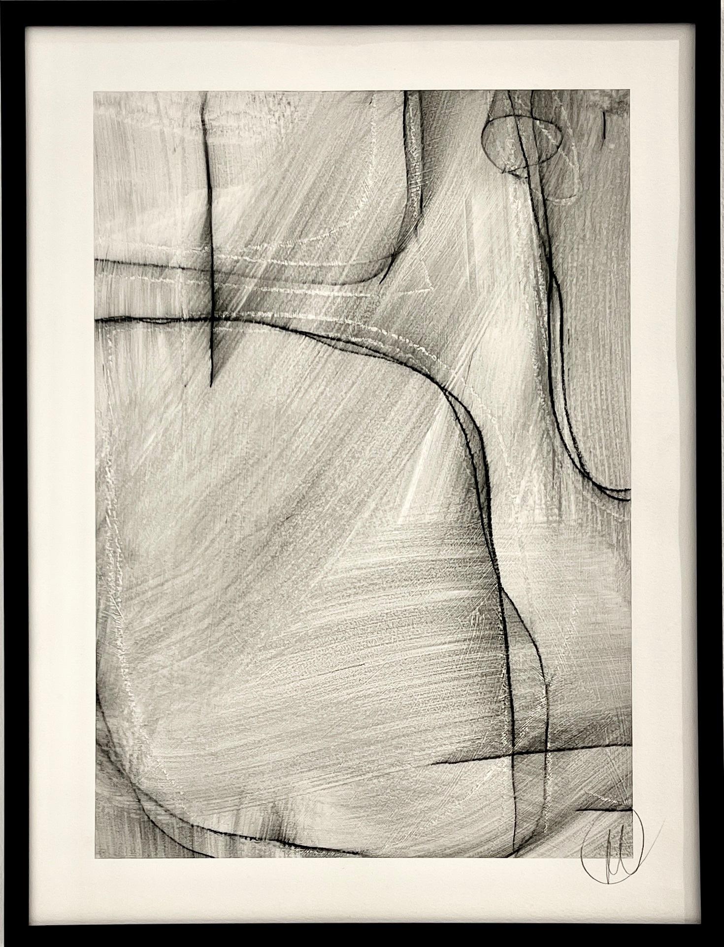 Estudios de líneas geométricas C-4 por Murray Duncan Técnica mixta sobre papel en venta 1