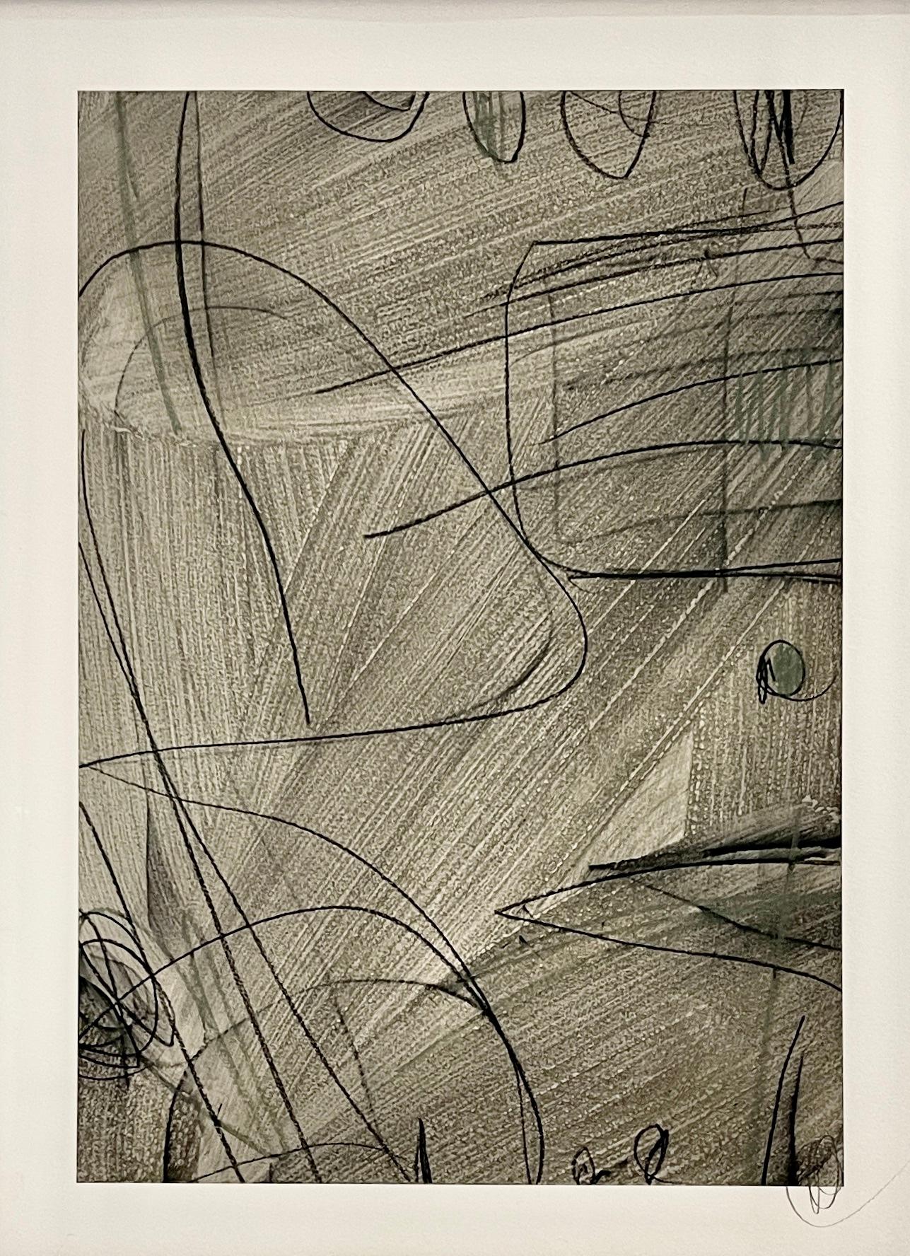 Études de lignes géométriques - Fusain par Murray Duncan - Géométrique abstrait Painting par Murray Duncan 