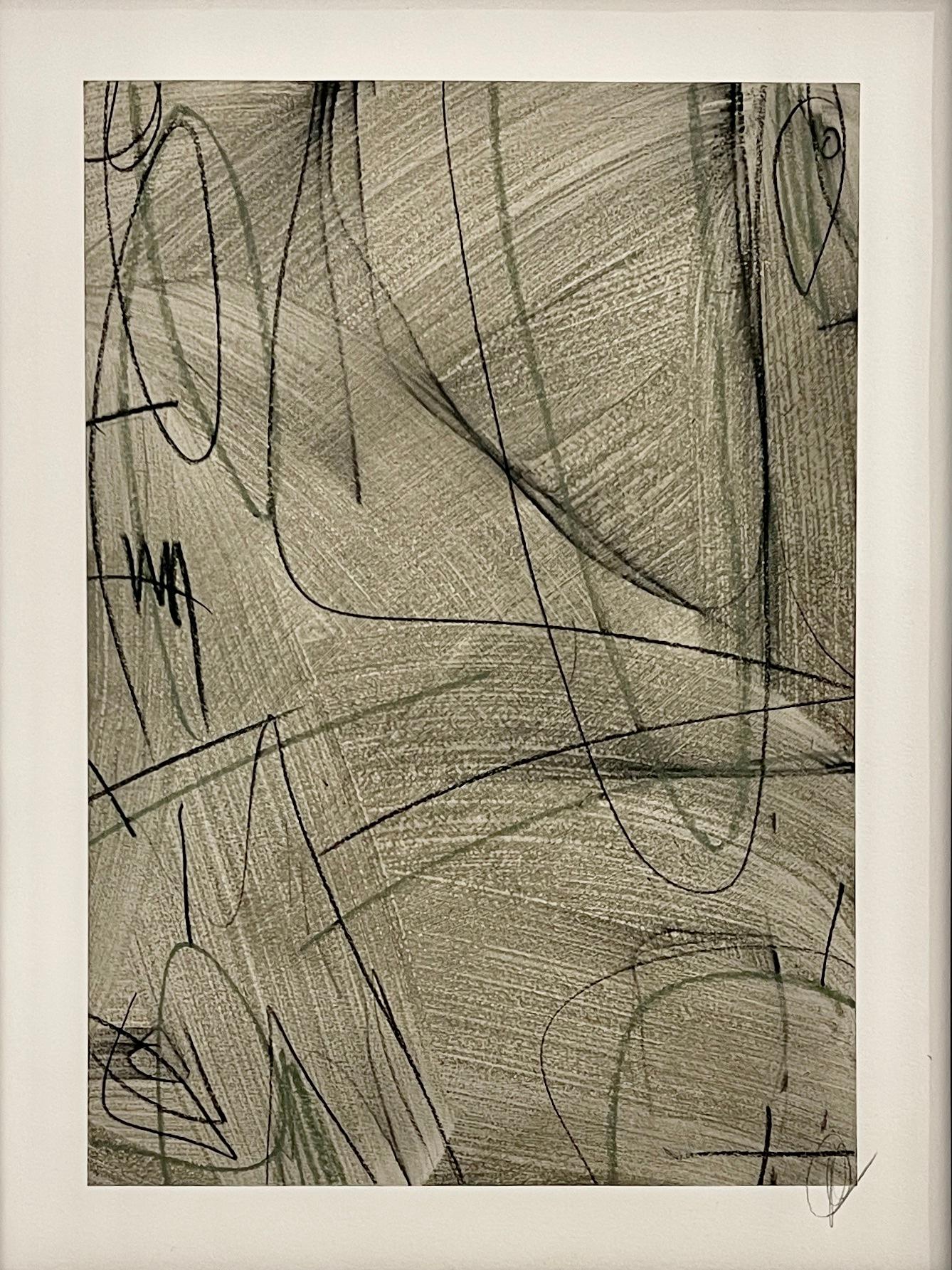 Études de lignes géométriques - Fusain par Murray Duncan en vente 2