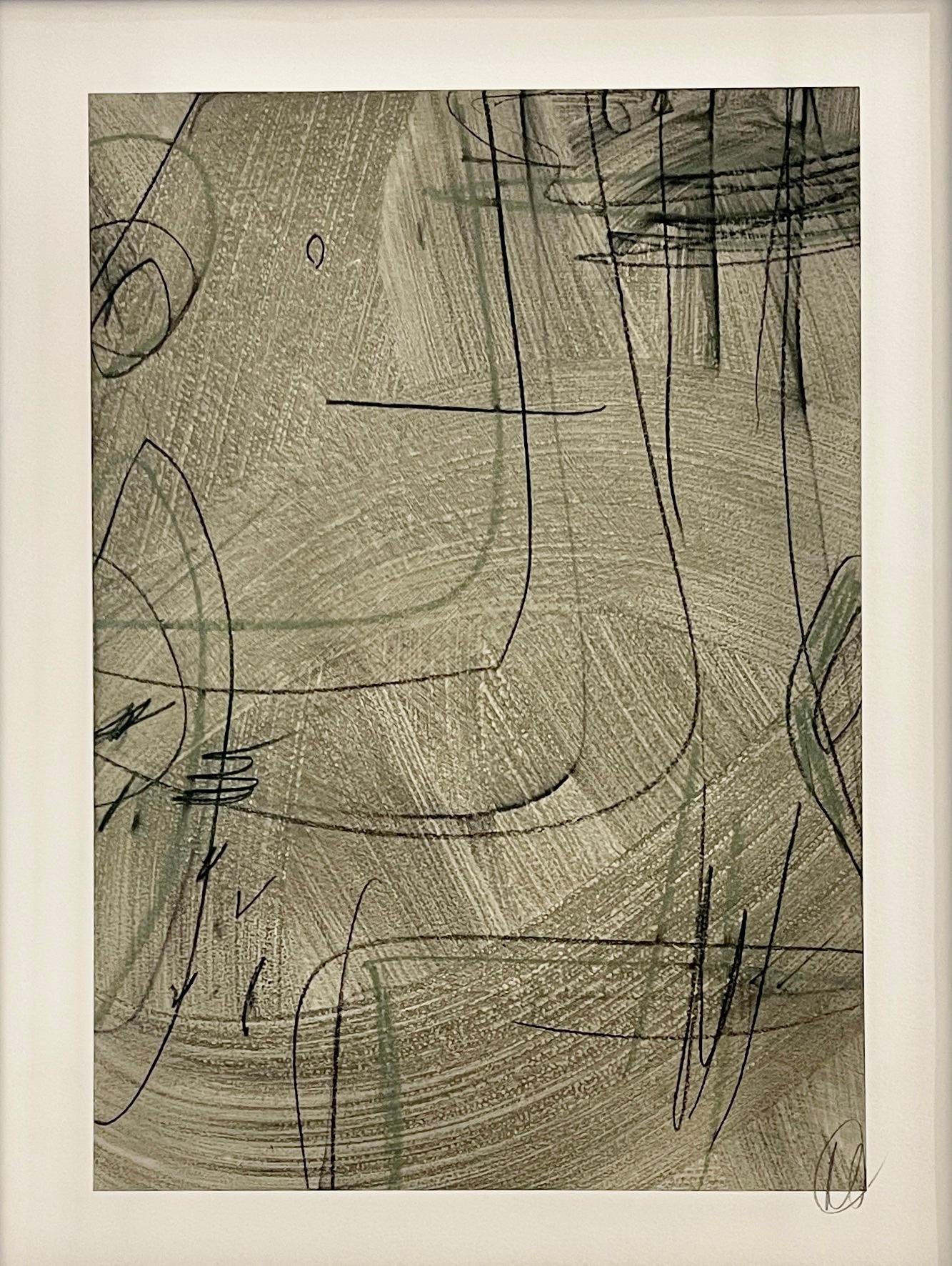 Études de lignes géométriques - Fusain par Murray Duncan en vente 3