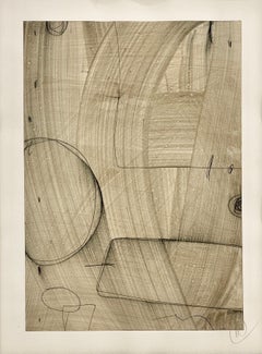 Studi di linee geometriche neutre - Serie di disegni in nove pezzi di Murray Duncan