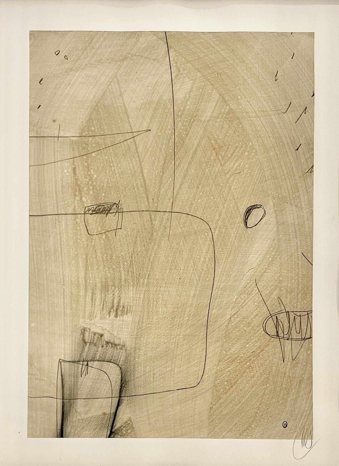 Geometric Line Studies Neutral — Nine-Piece Drawing Series by Murray Duncan For Sale 3