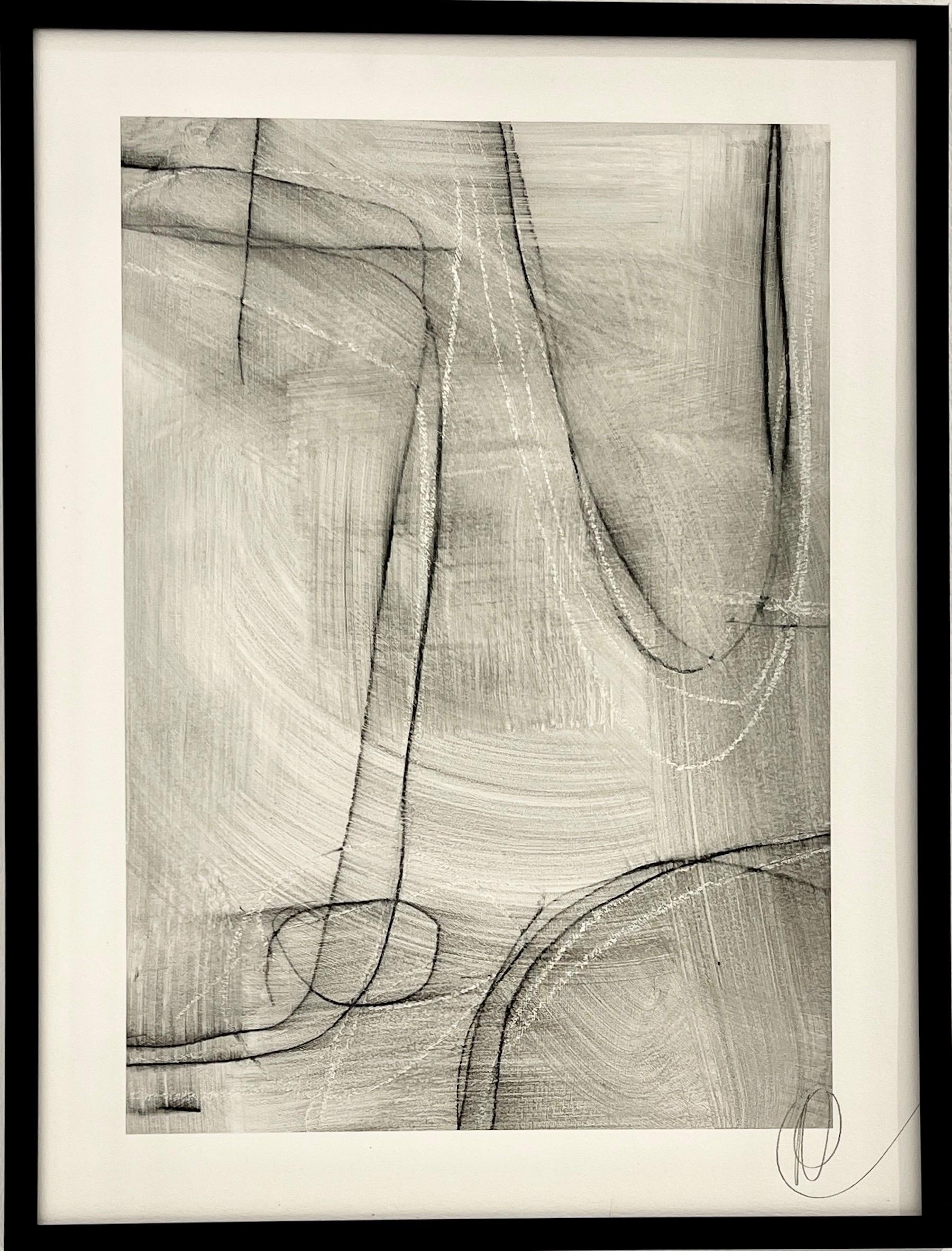 Étude de lignes géométriques C.C.C. - 3 par Murray Duncan Technique mixte sur papier en vente 1