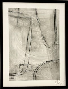 Étude de lignes géométriques C.C.C. - 3 par Murray Duncan Technique mixte sur papier