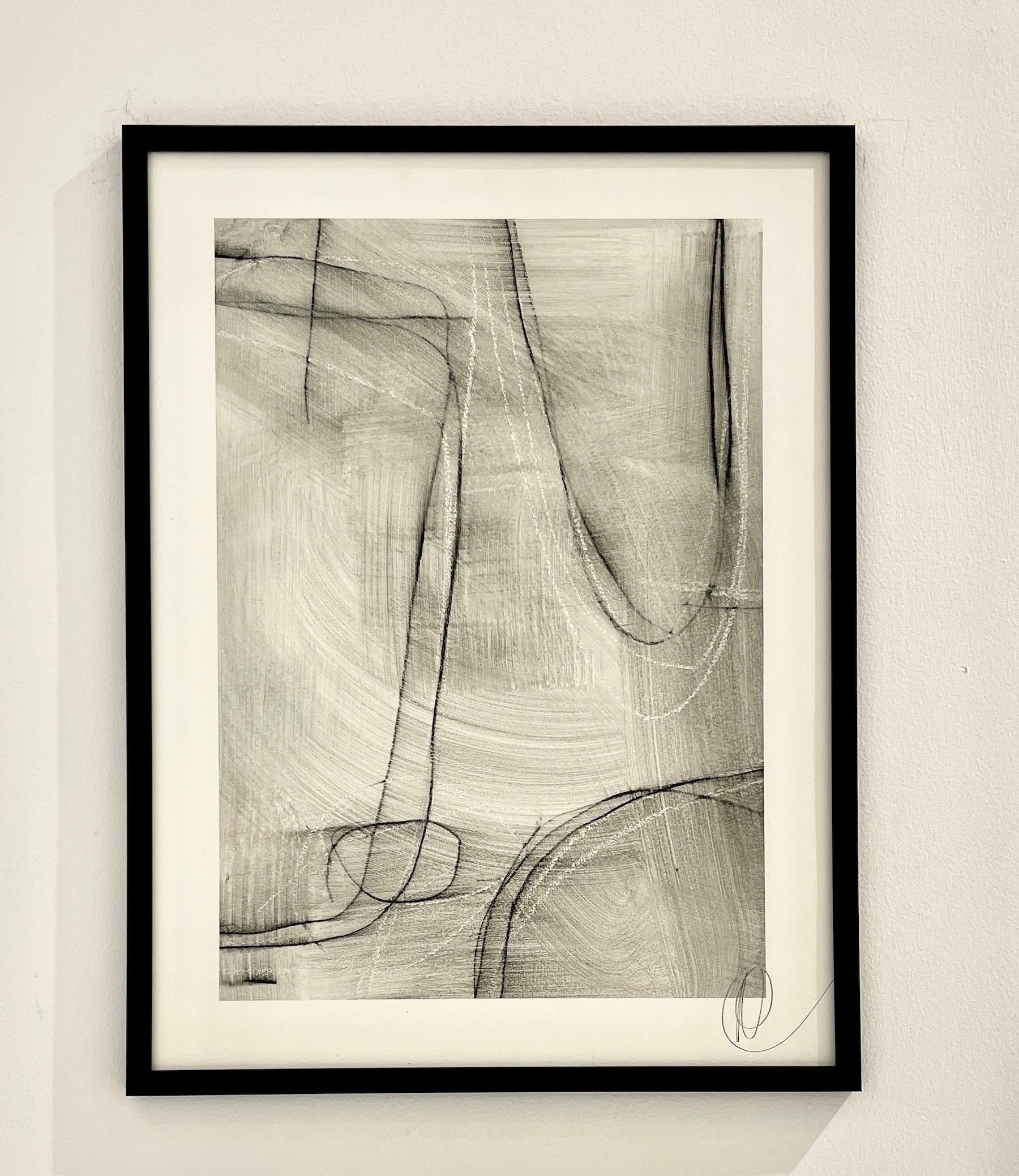 Étude de lignes géométriques C.C.C. - 3 par Murray Duncan Technique mixte sur papier en vente 2