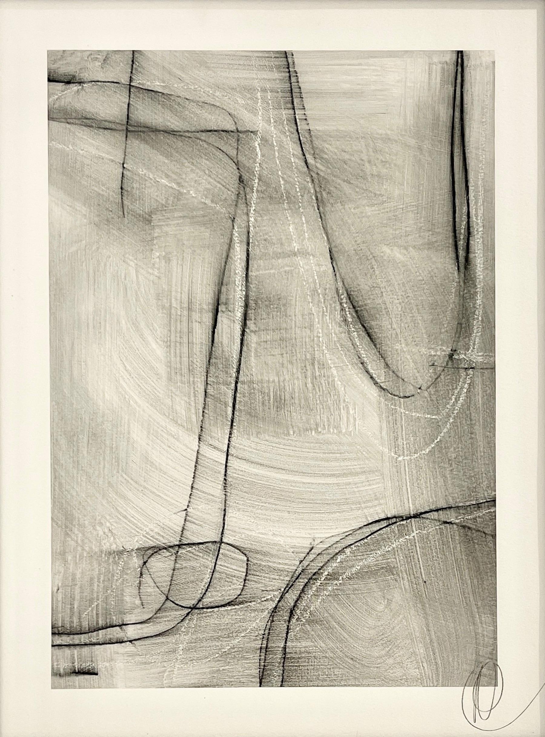 Étude de lignes géométriques C.C.C. - 3 par Murray Duncan Technique mixte sur papier en vente 4