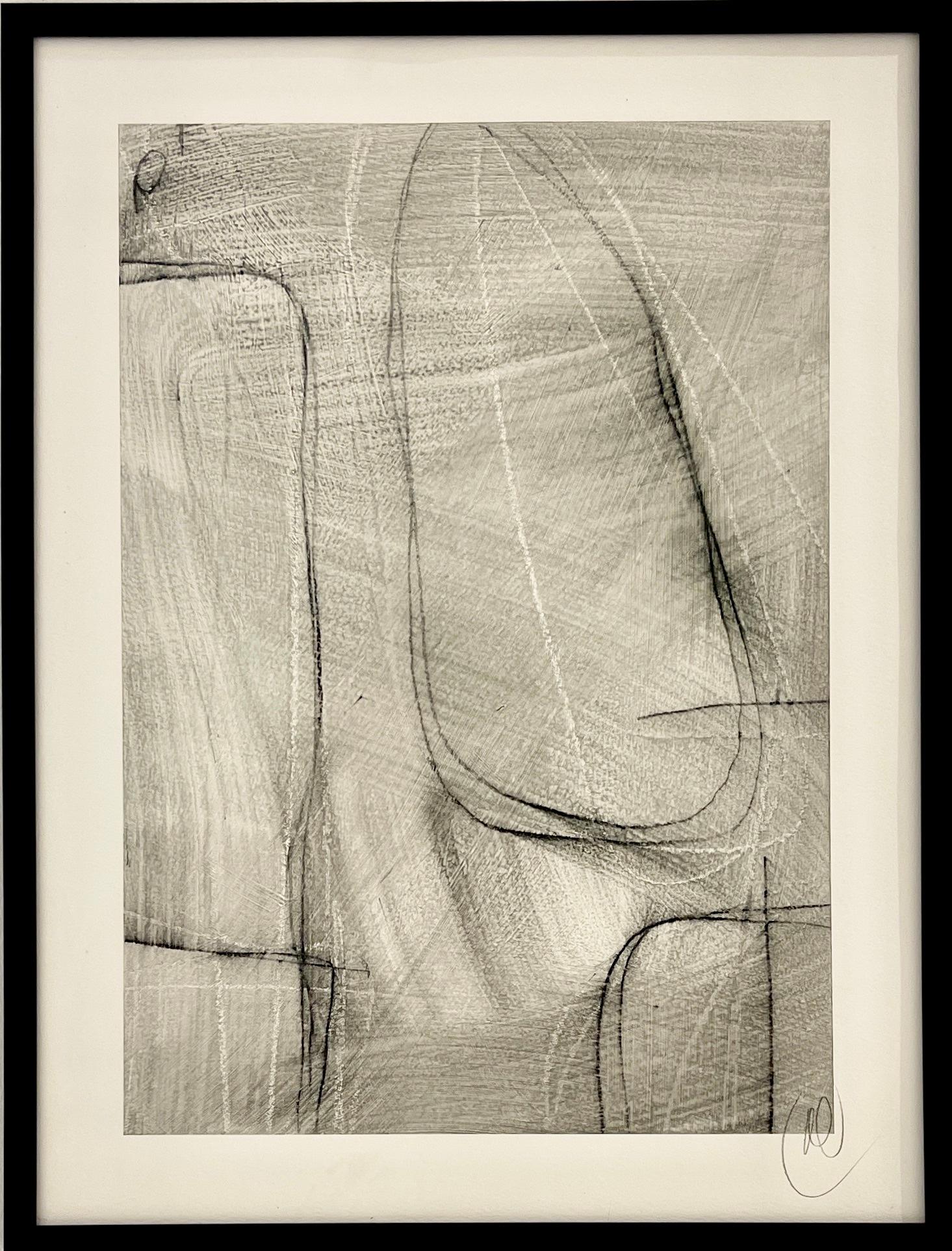 Étude de lignes géométriques C.C.C. par Murray Duncan Technique mixte sur papier en vente 1