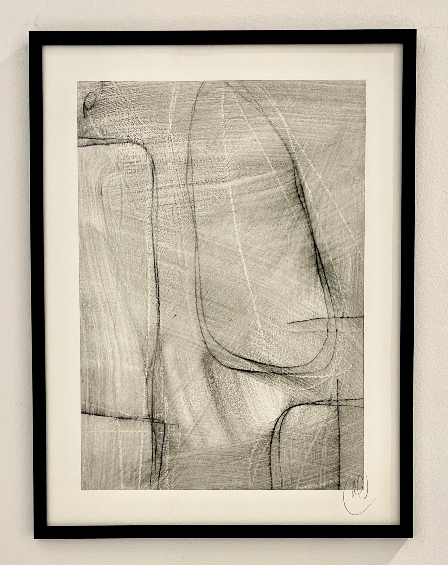 Étude de lignes géométriques C.C.C. par Murray Duncan Technique mixte sur papier en vente 2