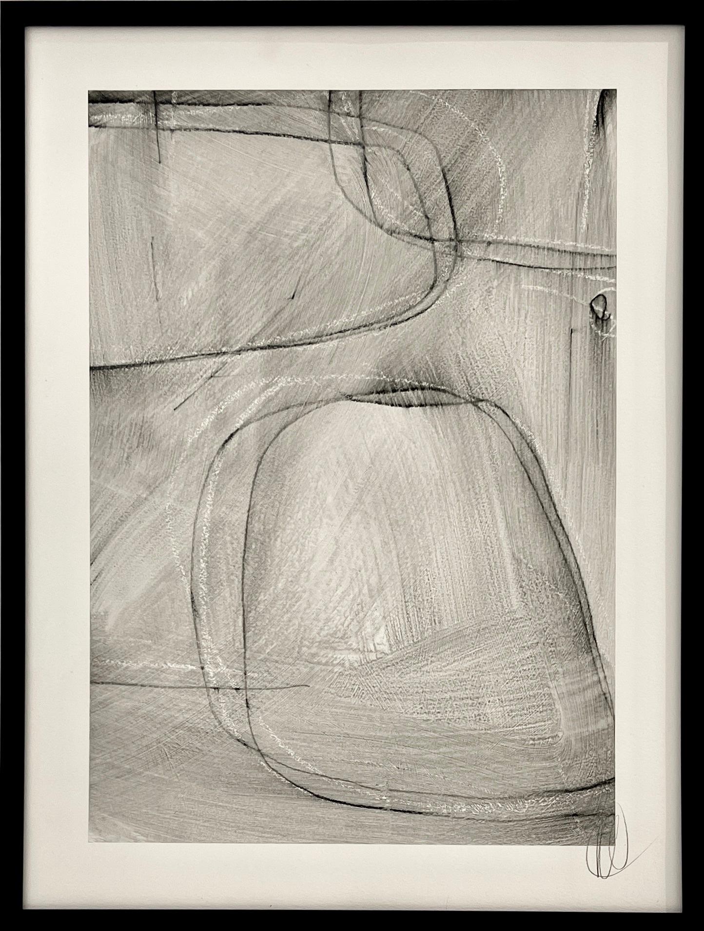 Estudio de líneas geométricas C - 7 de Murray Duncan Técnica mixta sobre papel en venta 1