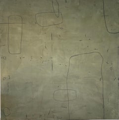 Growing Up by Murray Duncan Abstract Geometric Mix Media On Canvas