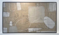 « Leaving the Pieces Alone », 2024, peinture originale en techniques mixtes de Murray Duncan