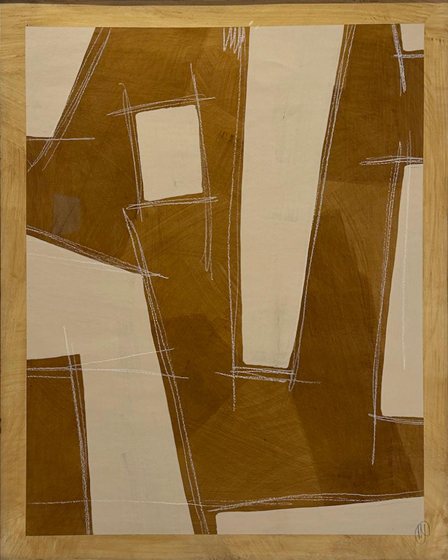 Monument, By Murray Duncan, Mixed Media on Paper - Mixed Media Art by Murray Duncan 