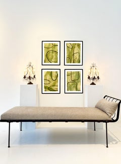 Moss Studies I–IV, Original Mixed Media on Paper by Murray Duncan (Set of 4)