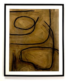«Estudio de estructura I», de Murray Duncan; geometría abstracta; técnica mixta sobre papel
